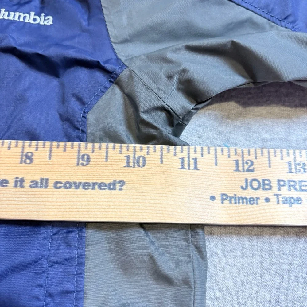 Columbia Sportswear Kids Blue Gray Hooded Rain Jacket 6 Months Outdoors Coat